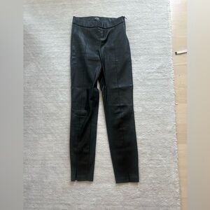 Zara leather full length pants